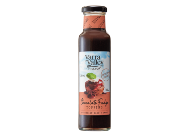 Yarra Valley Hilltop Premium Chocolate Fudge Topping 250mL
